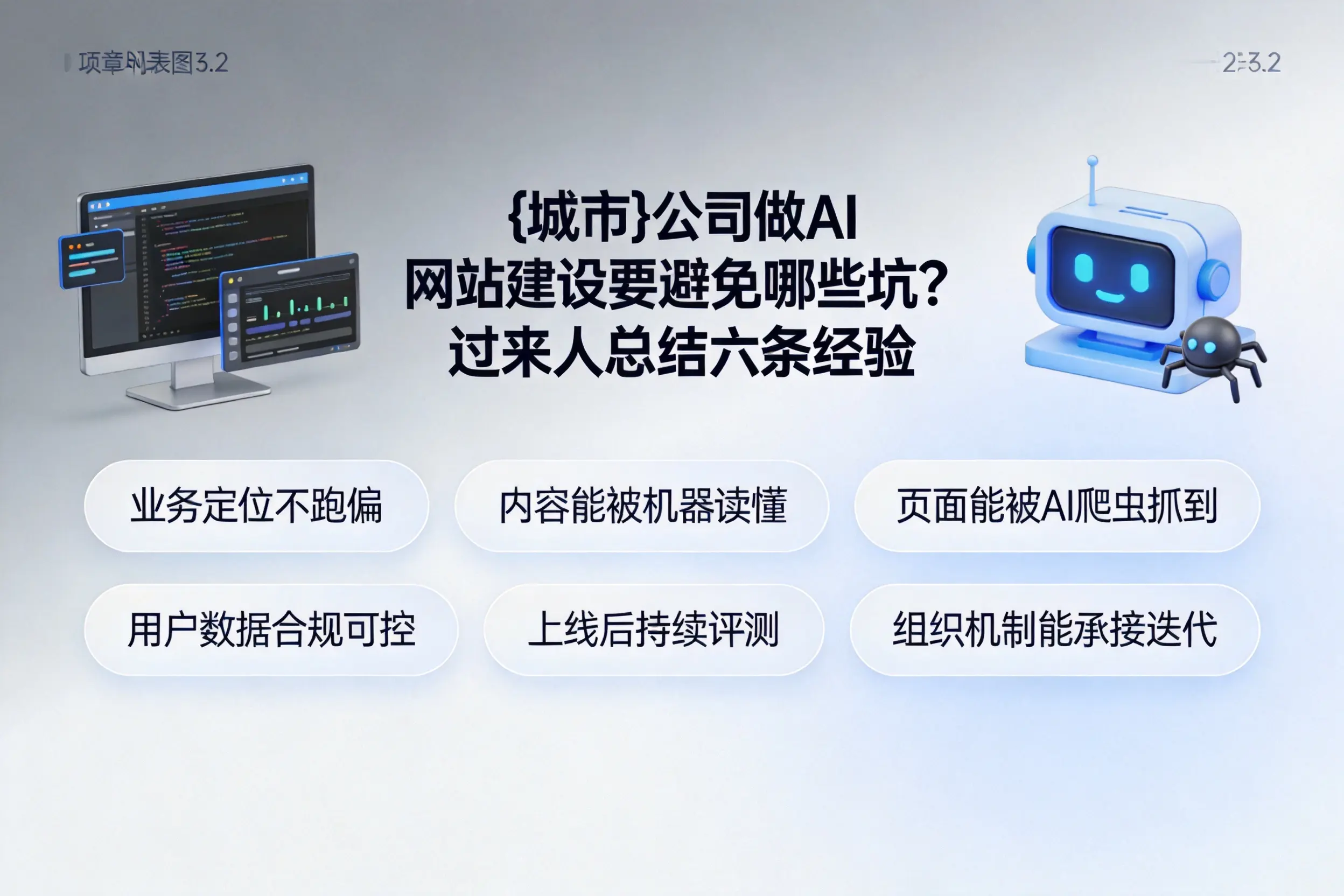 石家庄公司做AI网站建设要避免哪些坑？过来人总结六条经验